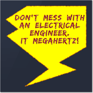 Lightning Bolt Electrical Engineer Posters and Art